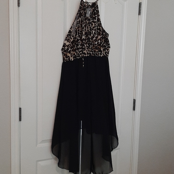 Leopard black short dress - Picture 2 of 2